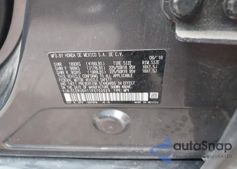 2019 Honda Hr-V Sport из США, поврежденный, VIN 3CZRU6H11KG702929